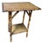 Burnt Bamboo Two-Tier Side Table, 19th Century For Sale