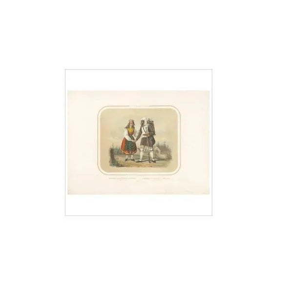Lemercier, People from Vologda, 1860s, Print For Sale - Image 3 of 5