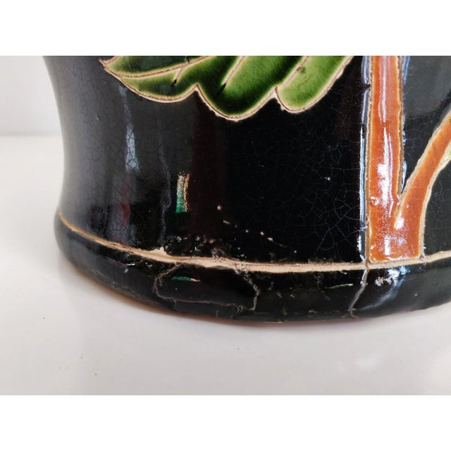 Large Early 20th Century Floral Vase For Sale - Image 10 of 10