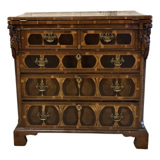Antique George I Yew Wood and Laburnum Oyster Veneered Bachelors Chest, 1730 For Sale