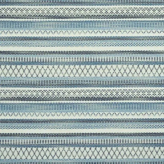 Schumacher Fremont Indoor & Outdoor Fabric in Blue For Sale