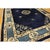 Chinese 1900s Blue Classic Greek Key Swastika Anitque Chinese Peking Wool Room Size Rug For Sale - Image 3 of 10