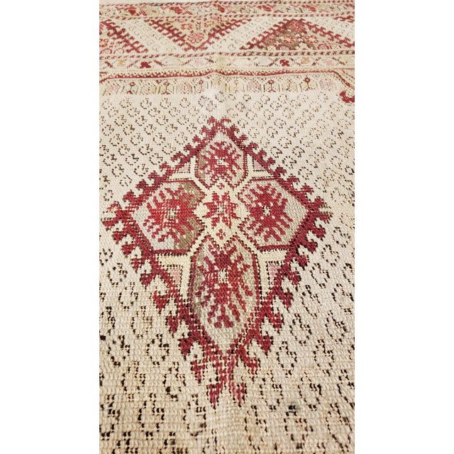 Brown Antique Ghiordes Rug, Handmade Turkish Oriental Rug, Beige, Taupe For Sale - Image 8 of 16