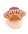 Bochic "Orient" Vintage Natural Ruby, Peridot, Citrine, Topaz & Amethyst Ring Set In 18 K Gold & Silver Natural Center...