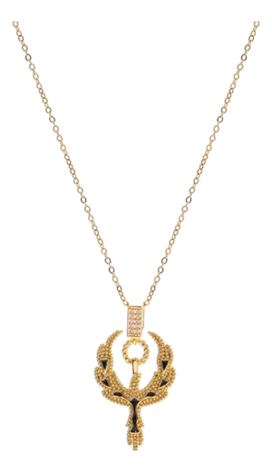 Golden Phoenix Rising Guardian Necklace