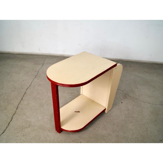 Art Deco 1930’s Art Deco End Table With Attached Magazine Rack For Sale - Image 3 of 12
