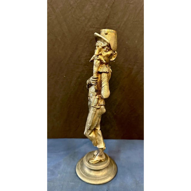 19th Century Whimsical Statue of a French Soldier by Francois George, Attributed For Sale - Image 4 of 4