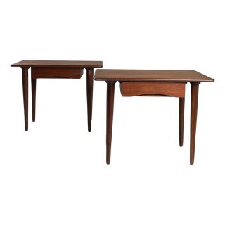 Wooden Bedside Tables, 1960s, Set of 2 For Sale