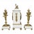 Louis XVI Style Marble and Bronze Clock Garniture - 3 Piece Set For Sale - Image 9 of 12
