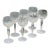Waterford Lismore Crystal White Wine Glasses, Set of Seven For Sale