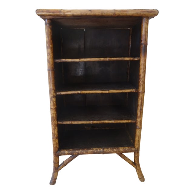 19th Century Victorian Bamboo Bookcase For Sale