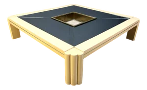 Vintage Lacquer Coffee Table by Alain Delon for Maison Jansen, 1970s