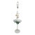 Vintage Hand-Painted Floral Tole Floor Lamp With Glass Table, Hollywood Regency For Sale