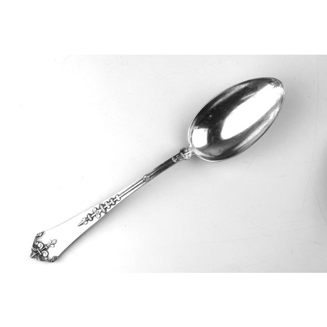 Early 20th Century Antique Silver Tea Spoons, 1900s, Set of 12 For Sale - Image 5 of 12