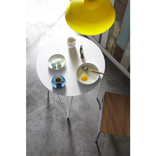 Contemporary Chele Bistro Table in Blue by Antonino Sciortino for Atipico For Sale - Image 3 of 5