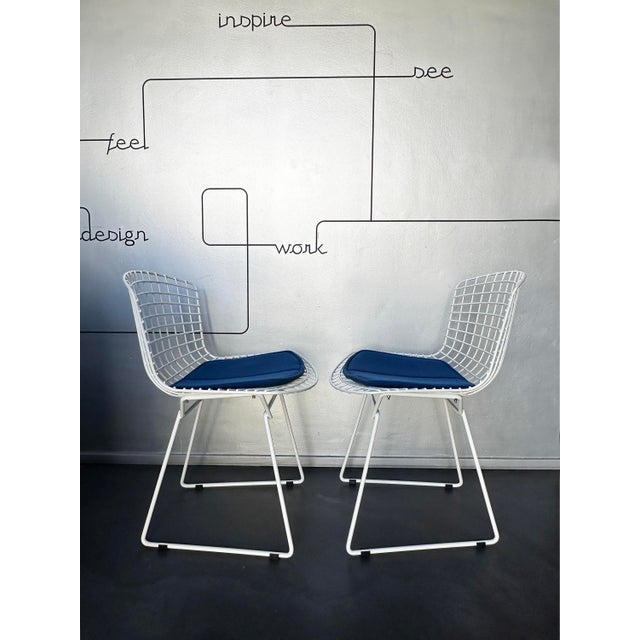 1970s Model 4023 Dining Chairs by Harry Bertoia for Knoll International, 1970s, Set of 2 For Sale - Image 5 of 18