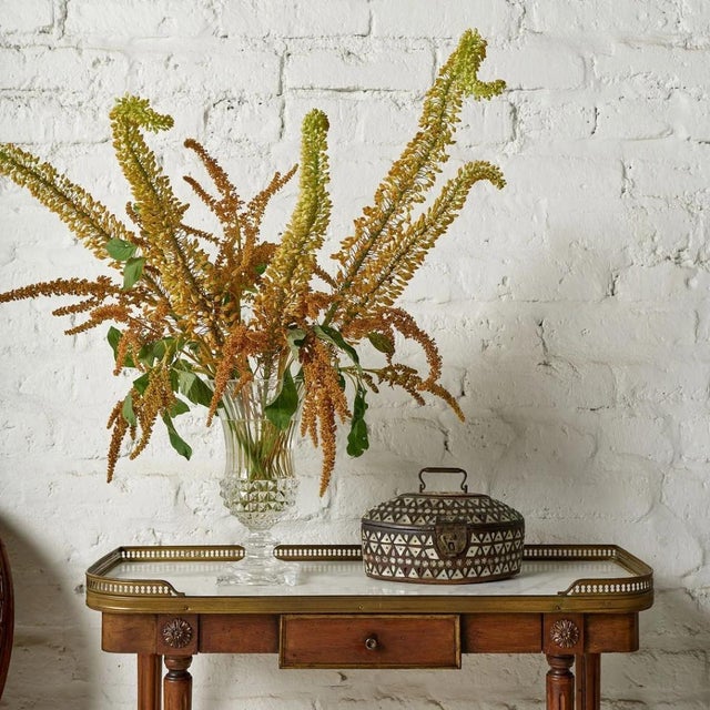 18th Century Louis XVI Mahogany & Marble Console Table For Sale - Image 9 of 9