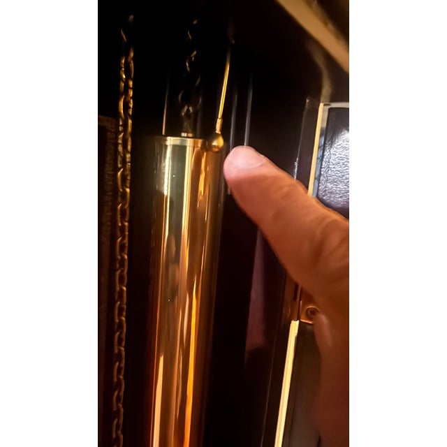Late 1990s Maitland-Smith Grandfather Clock With Bookspline Leather Detailing For Sale - Image 13 of 14