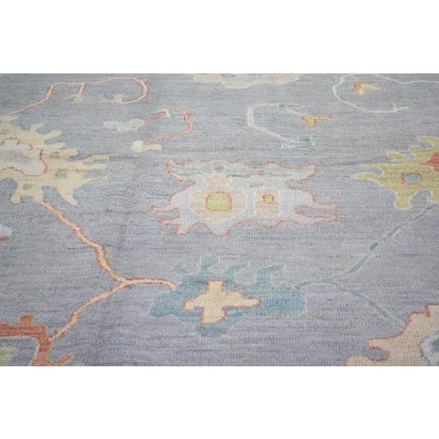 Contemporary Contemporary Oushak Hand Knotted Wool Rug,10'X14' For Sale - Image 3 of 6