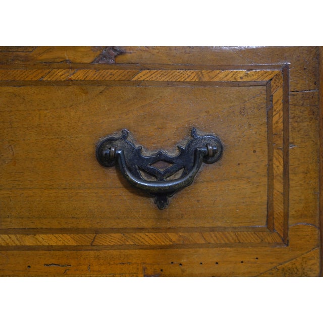 Italian Continental 19th Century Inlaid 3 Drawer Olivewood Chest For Sale - Image 10 of 16