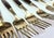 Brass Midcentury Rosewood and Brass Salad Forks- Set of Twelve For Sale - Image 8 of 11
