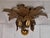 Flat Florentine Ceiling Lamp with Gold-Bronze Metal Frame, 1980s, in Very Good conditions. Designed 1980 to 1989 Up to...