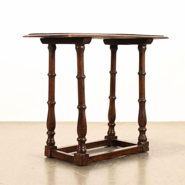 Italian Coffee Table in Walnut For Sale - Image 6 of 7