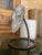 Surrealist Carved Stone Face Sculpture Steel Base Tribal Style Raw Wood Pedestal For Sale - Image 11 of 17