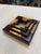 Set of Italian Wood and Brass Square Decorative Trays, 1970s For Sale In Los Angeles - Image 6 of 8