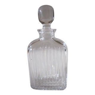 Ribbed Crystal Decanter For Sale