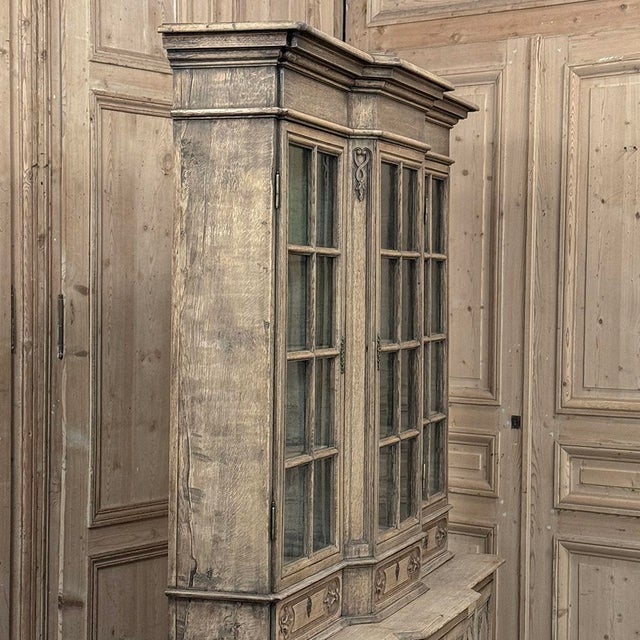 Early 19th Century Belgian Liégeois Régence Carved Oak Bookcase ~ Bibliotheque For Sale - Image 13 of 18