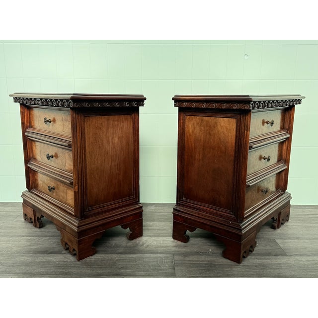 Vintage Italian Nightstands, 1940s, Set of 2 For Sale - Image 12 of 16