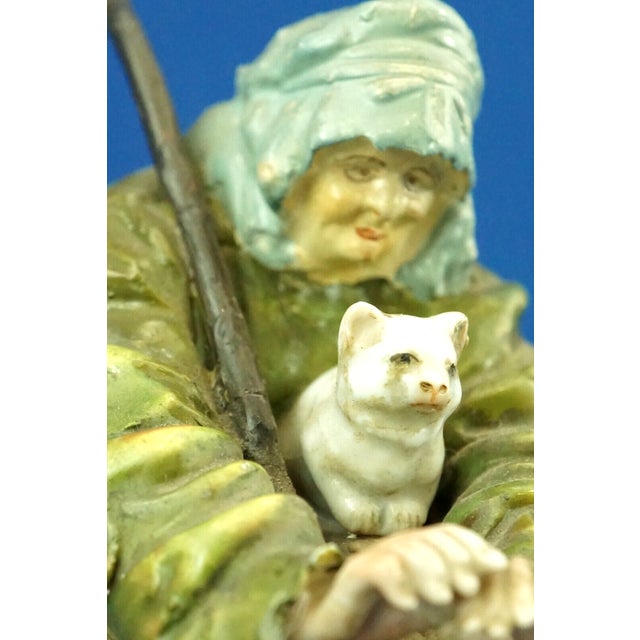 18th Century Porcelain Sculpture of a Beggar by Real Casa Ferdinandea Naples, Ginori Doccia, Italy For Sale - Image 15 of 18
