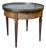 Antique Louis XVI Wooden Game Table with Brass and Marble Top, 1890s For Sale