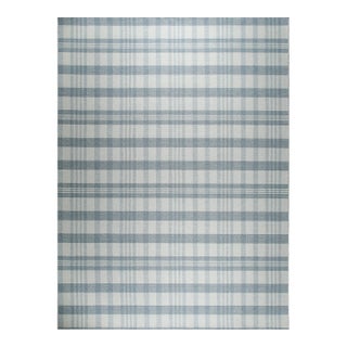 8x10 Handcrafted Vibrant Gray Geometric Modern Flatweave Wool Carpet Rug For Sale