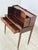 Antique Sheraton-Style Secretary Desk with Leather, 1960s For Sale - Image 4 of 17