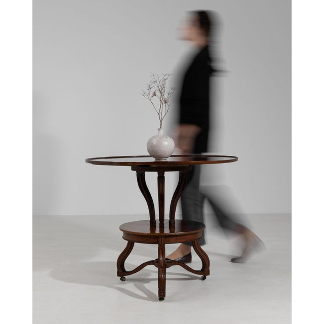 19th Century France Rich Mahogany Round Pedestal Center Table For Sale - Image 4 of 10