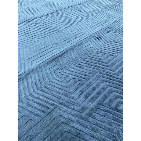 Handloom Modern Design Rug. 8'10" X 11'7" For Sale - Image 4 of 4