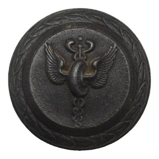 1920s Cast Iron Emblematic Pharmaceutical Collectors Door Knob For Sale