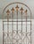 Free Standing Wrought Iron Arched Trellis With Weathered White Paint, 20th Century For Sale - Image 4 of 11