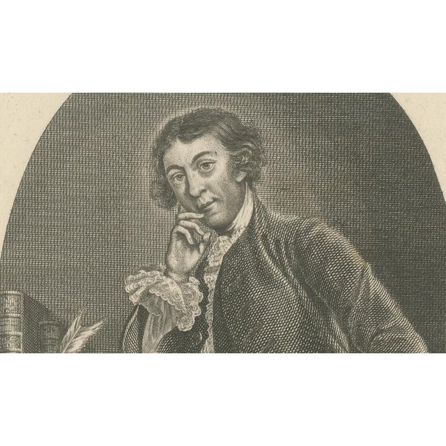 After Reynolds, Horace Walpole Portrait, Strawberry Hill, Engraving, 1787 For Sale - Image 4 of 9