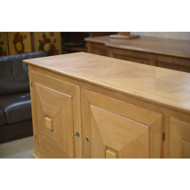 Vintage Three-Door Sideboard in Oak, 1950s For Sale - Image 11 of 14