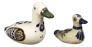 Ceramic Duck Figures from Mexico, 1950s, Set of 2
