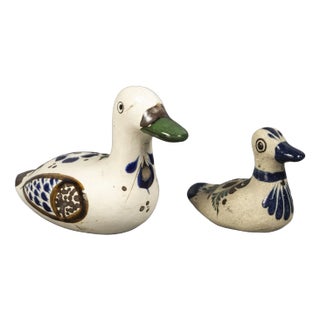 Ceramic Duck Figures, Mexico, 1950s, Set of 2 For Sale