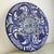 Large Spanish Handpainted Blue Ceramic Plate, 1950s, in Very Good conditions. Designed 1950 to 1959