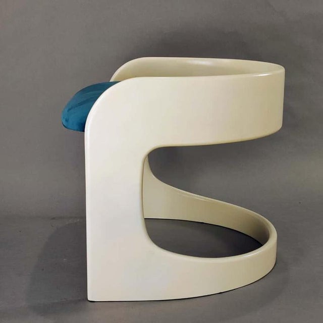 Metal Space Age White Dressing Table and Chair, 1960s, Set of 2 For Sale - Image 7 of 10