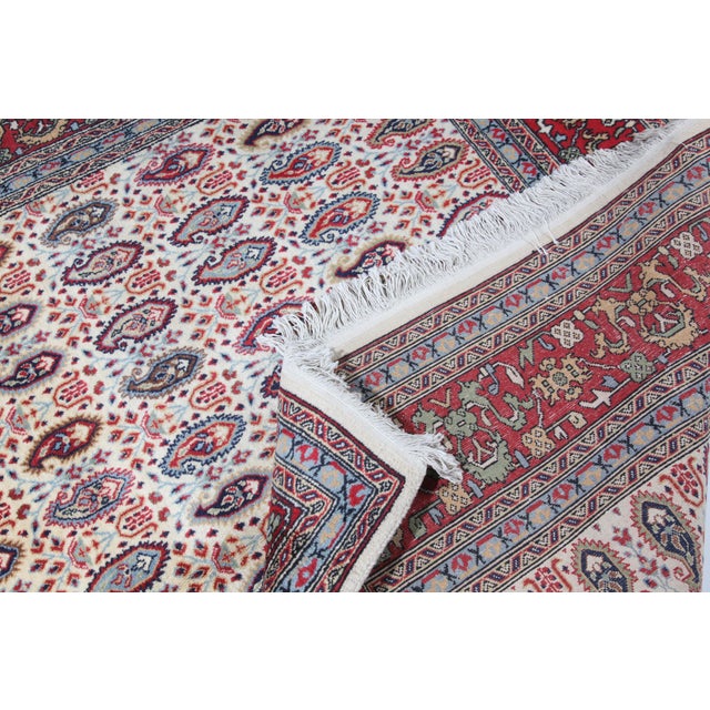 2000 - 2009 High Wool on Cotton Turkish Hereke Rug -5' 6'' X 8' 6'' For Sale - Image 5 of 13