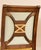Shelby Williams Empire Style Hand-Carved Armchairs With Contrasting Fabrics, Gold Accents, Made in Usa by Shelby Williams For Sale - Image 4 of 8