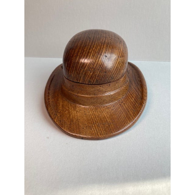 Vintage Brown Derby Wood Cigarette Box For Sale In New York - Image 6 of 15