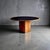 Afra & Tobia Scarpa for Maxalto "Africa" round dining table with the sought-after black lacquered top. This exquisite...
